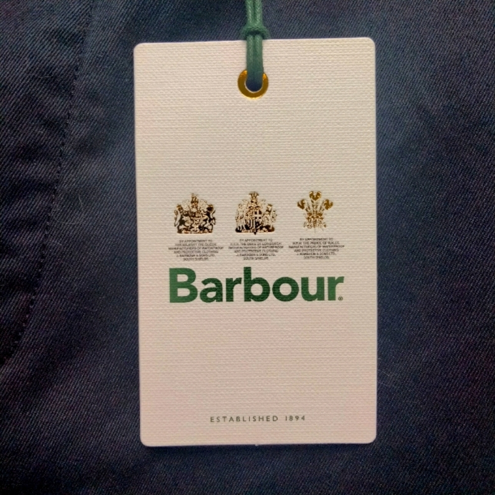 NWT 40 Barbour 10" Men's Regular Fit City Navy Neus Chino Khaki Shorts NEW - Picture 3 of 12